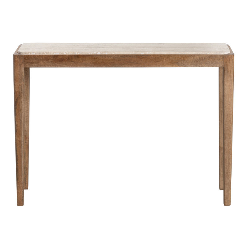Liam Brown/Cream Console Table by Crestview at Eve Furniture