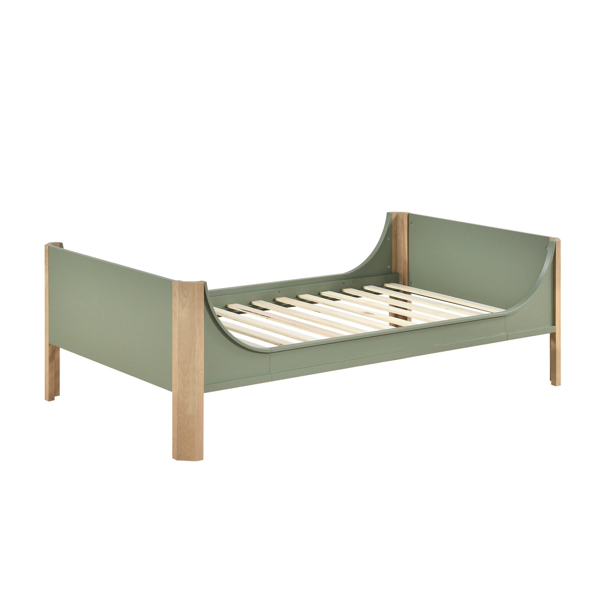 Liam Green/Natural Twin Platform Bed by Homelegance at Eve Furniture