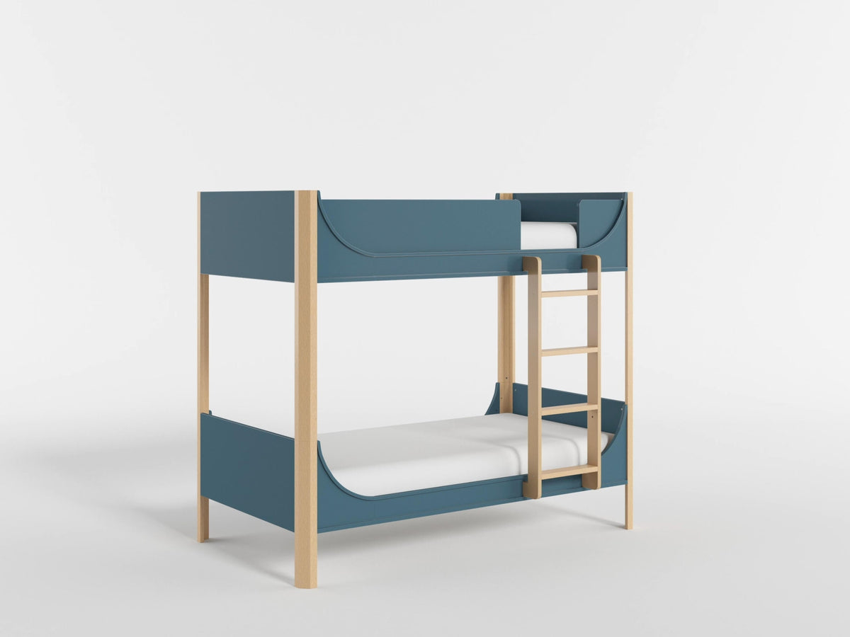 Liam Green/Natural Twin/Twin Bunk Bed by Homelegance at Eve Furniture