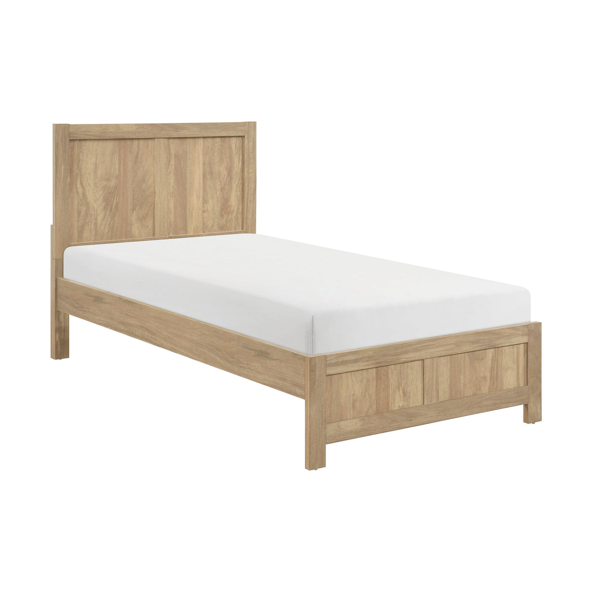 Liam Green/Natural Twin/Twin Bunk Bed by Homelegance at Eve Furniture
