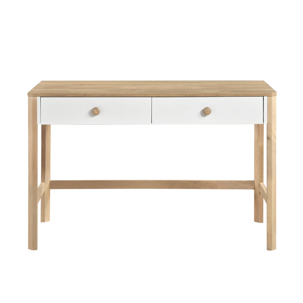 Liam White/Natural Writing Desk by Homelegance at Eve Furniture