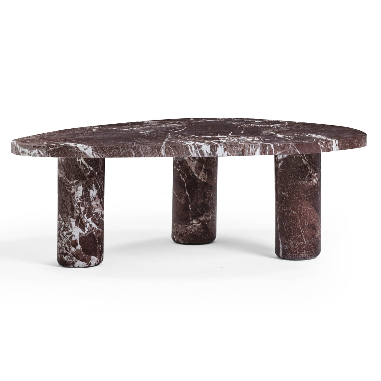 Libby Faux Red Levanto Marble Indoor/Outdoor Coffee Table (36"-48") by TOV Furniture at Eve Furniture