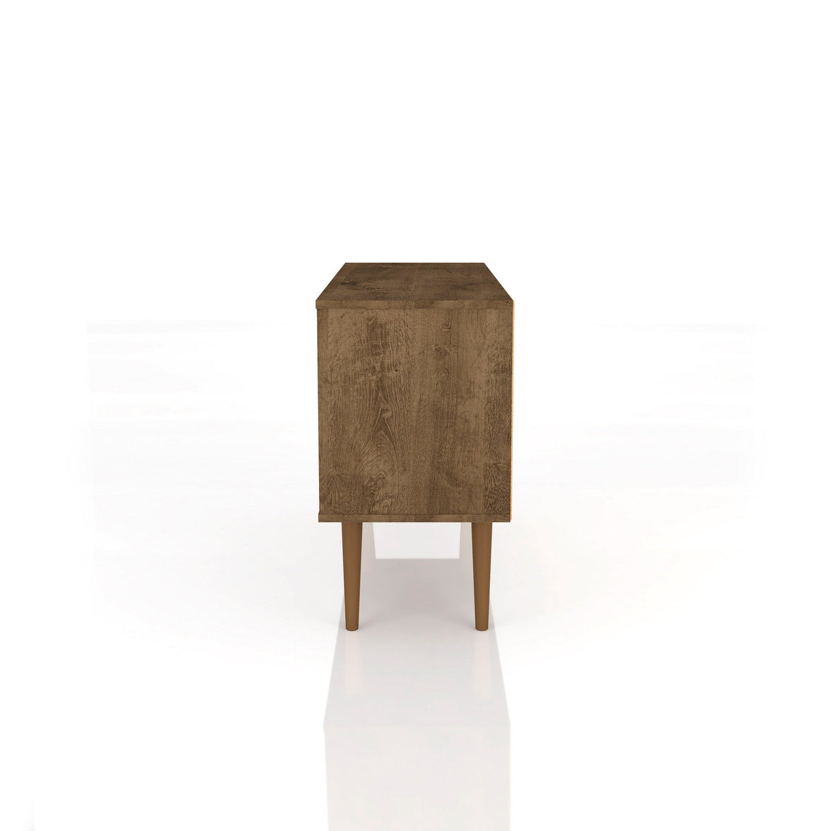 Liberty 42.52 TV Stand in Rustic Brown and Yellow by Manhattan Comfort at Eve Furniture