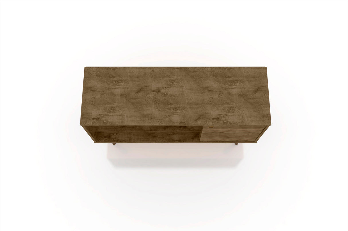 Liberty 42.52 TV Stand in Rustic Brown by Manhattan Comfort at Eve Furniture