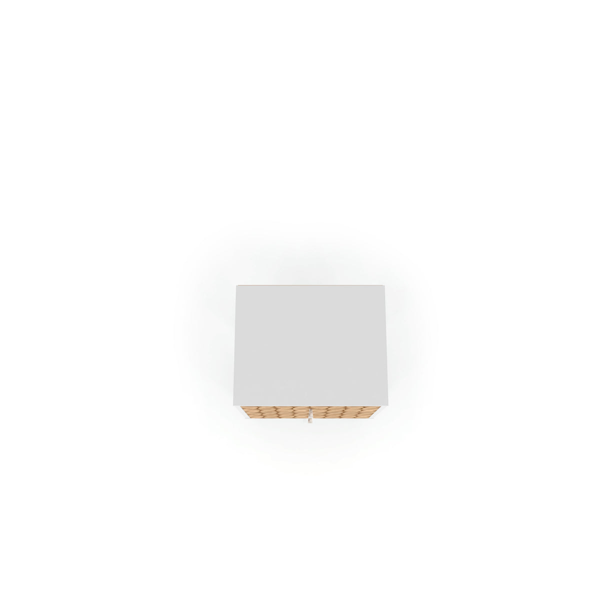 Liberty Nightstand 2.0 in White and 3D Brown Prints by Manhattan Comfort at Eve Furniture