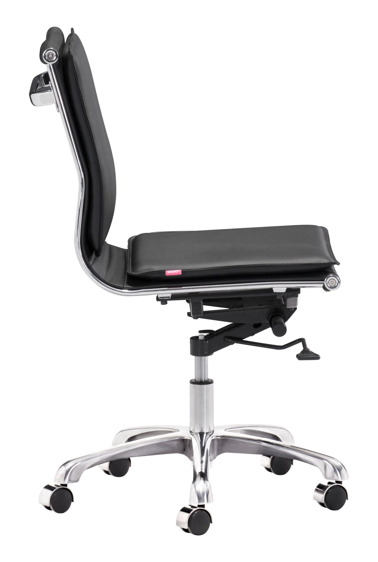 Lider Black Plus Armless Office Chair by Zuomod at Eve Furniture