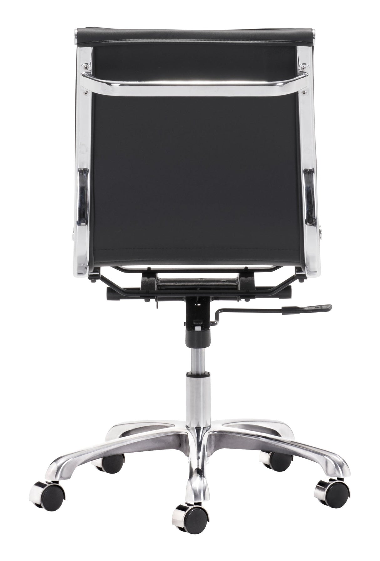 Lider Black Plus Armless Office Chair by Zuomod at Eve Furniture