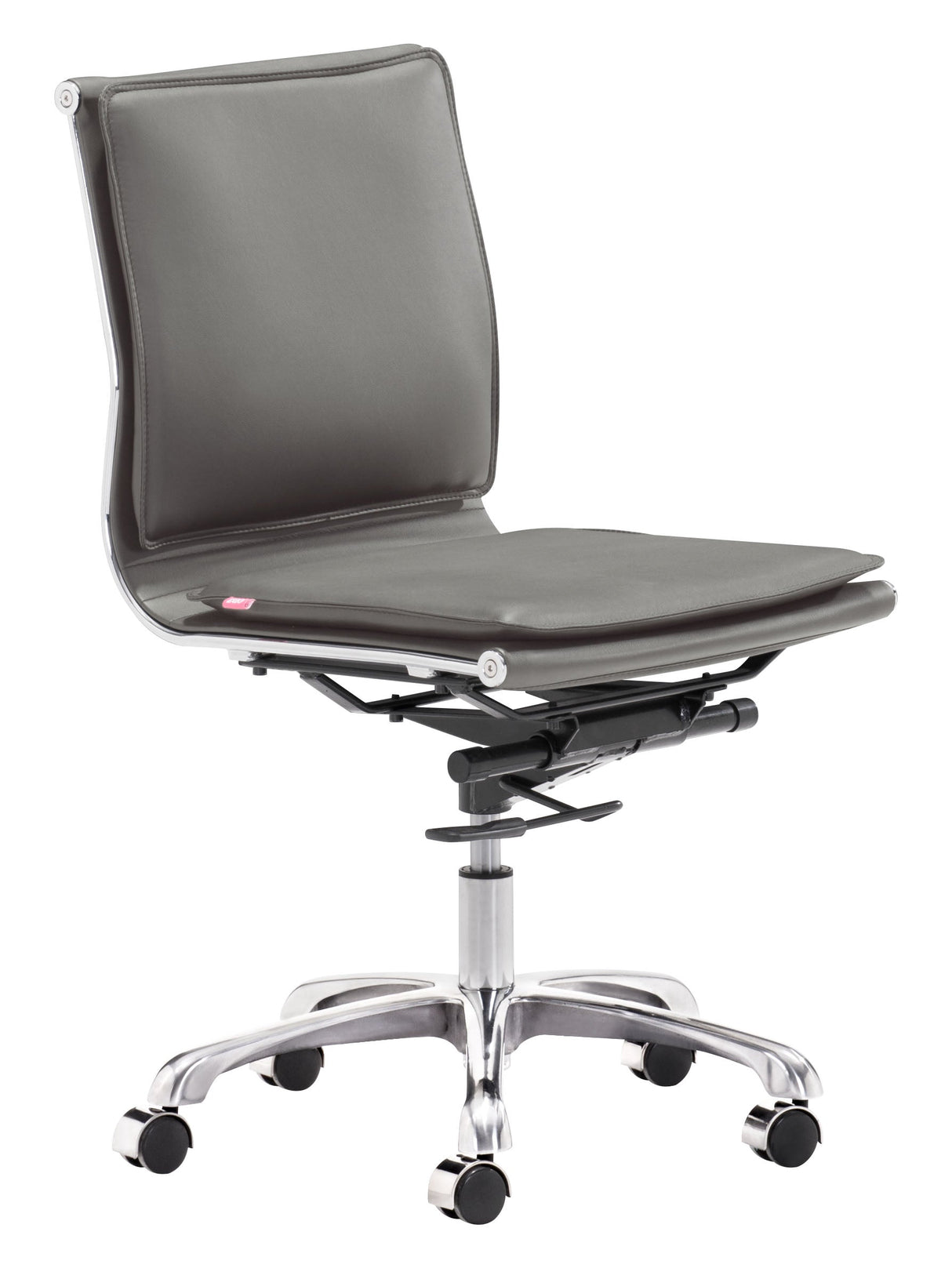 Lider Gray Plus Armless Office Chair by Zuomod at Eve Furniture