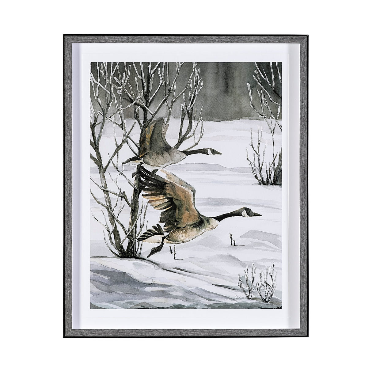 Life in North II by Melody Ducharme a Hand Embellished Textured Framed Art Print Matted under Glass by Mercana at Eve Furniture