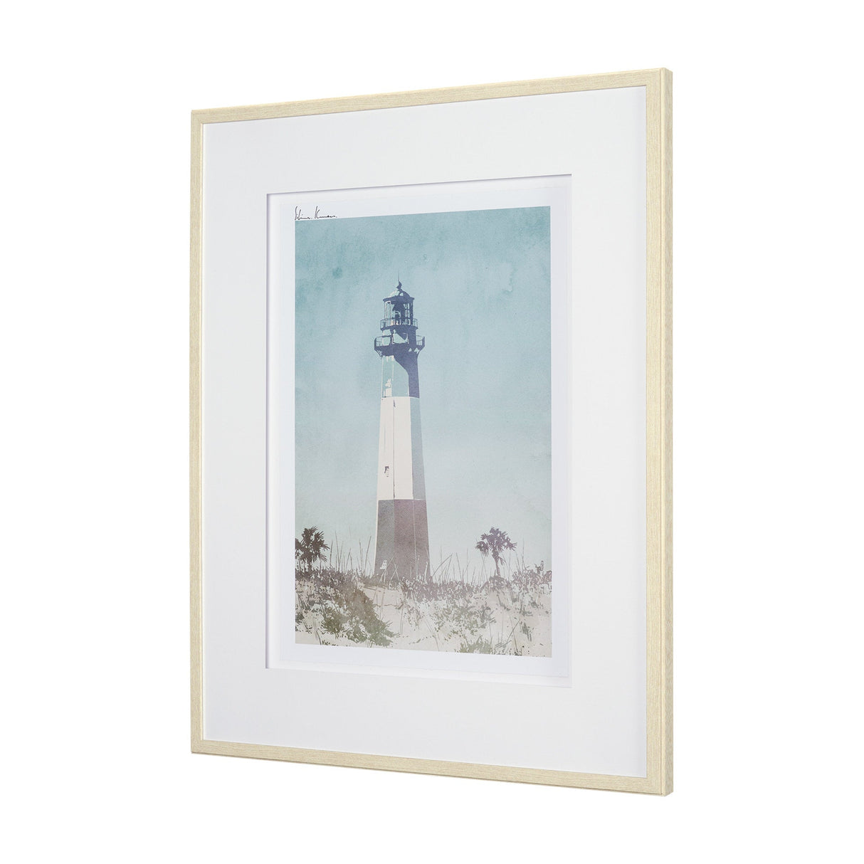 Lighthouse III-Peggy's Cove by Mercana Studio a Hand Embellished Framed Art Print Matted under Glass by Mercana at Eve Furniture