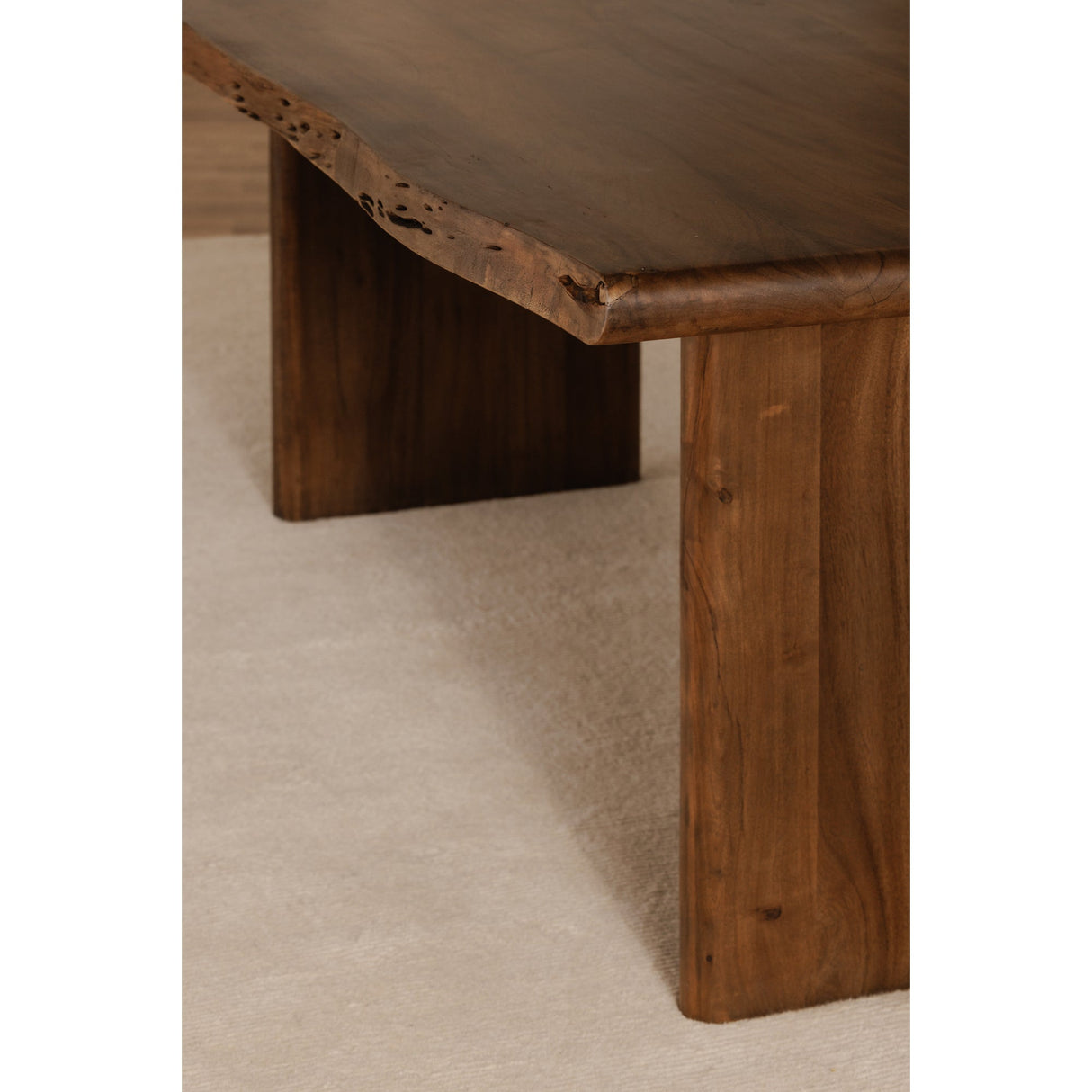 Lila Brown Small Dining Table by Moe's Home at Eve Furniture