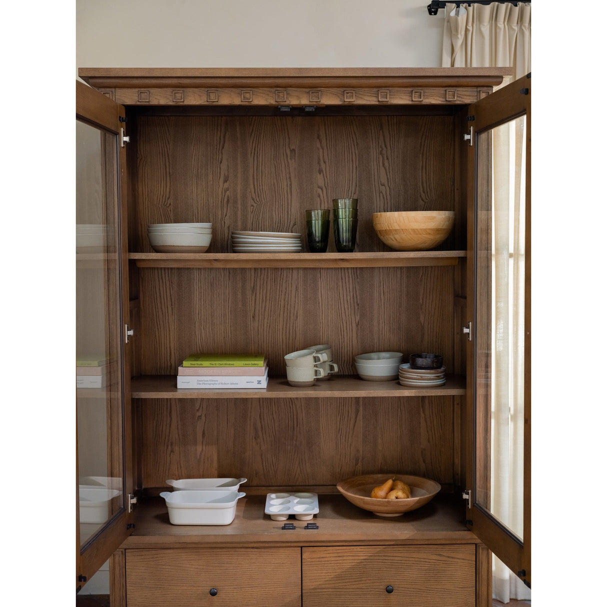Lillian Brown Tall Cabinet by Moe's Home at Eve Furniture