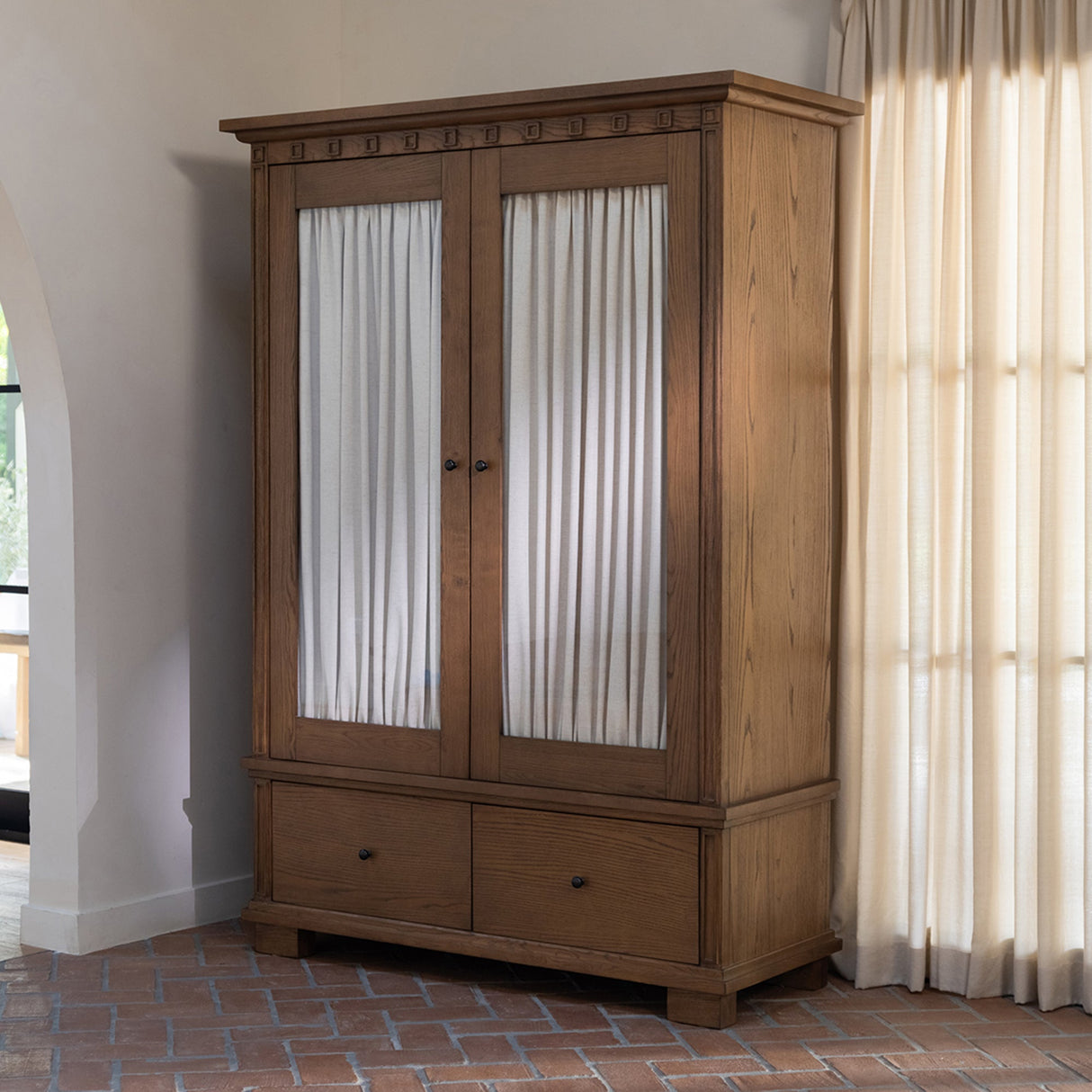Lillian Brown Tall Cabinet by Moe's Home at Eve Furniture