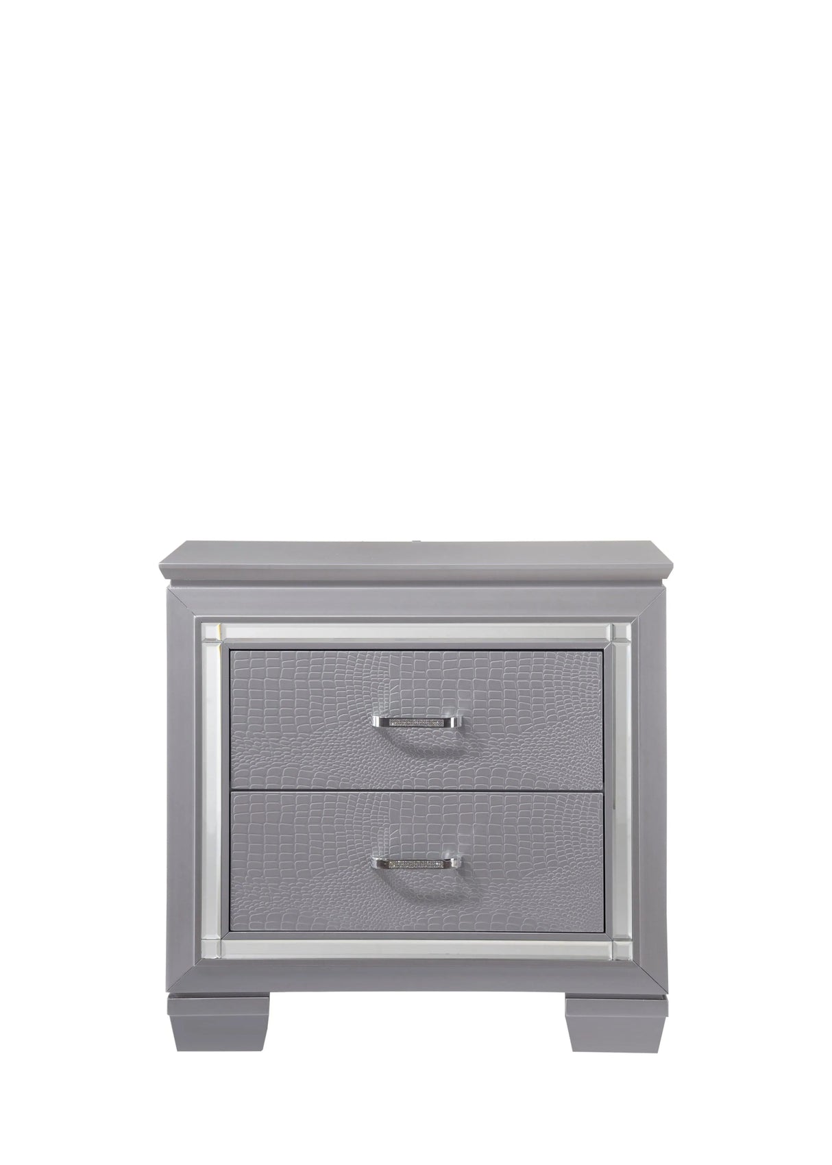 Lillian Silver Nightstand by Crown Mark at Eve Furniture