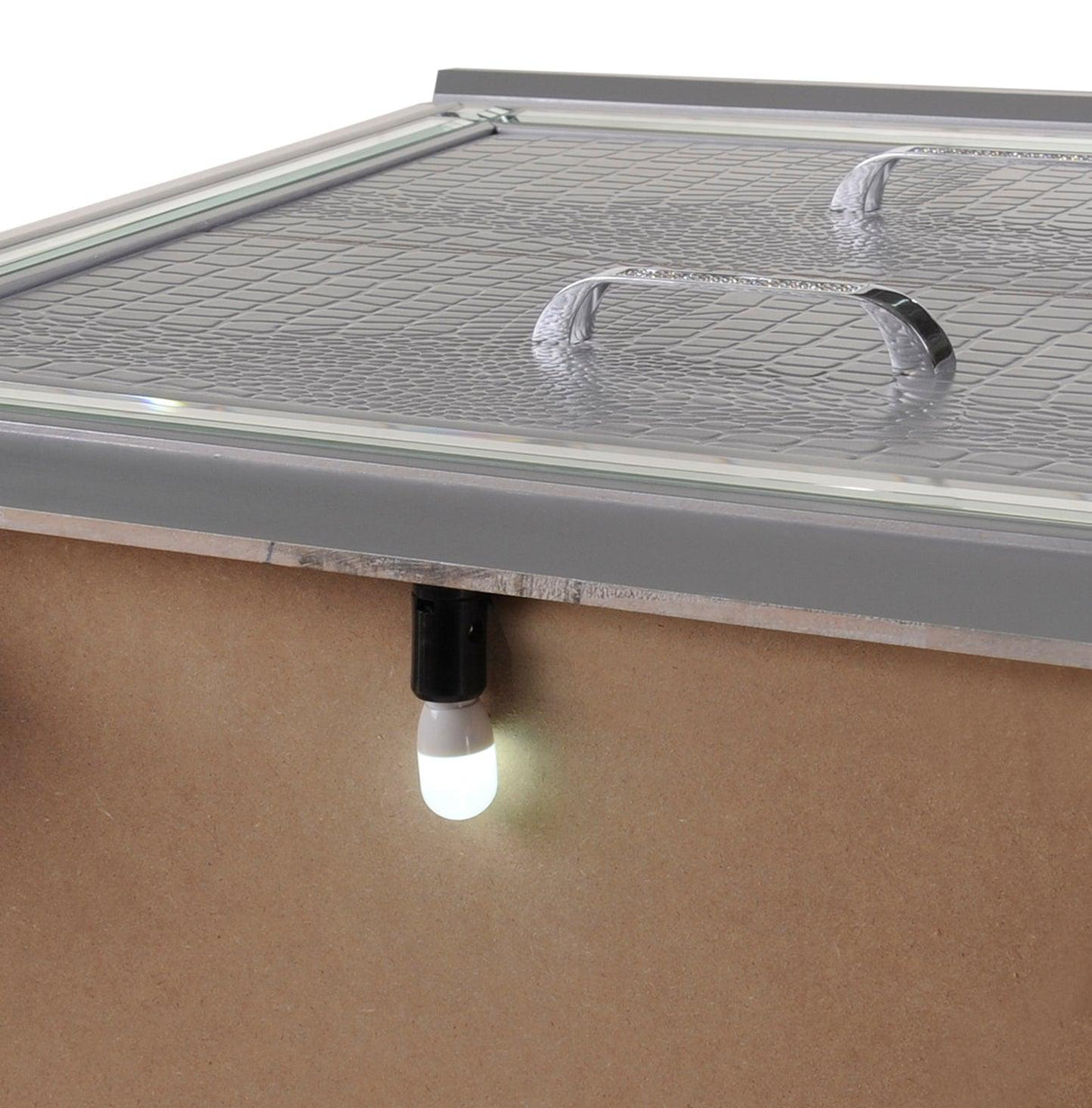 Lillian Silver LED Upholestered Bedroom Set by Crown Mark at Eve Furniture