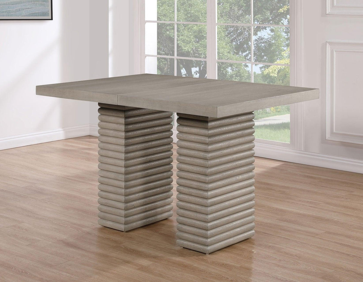 Lily 60-78″ Counter Table w/18″ Leaf by Steve Silver at Eve Furniture