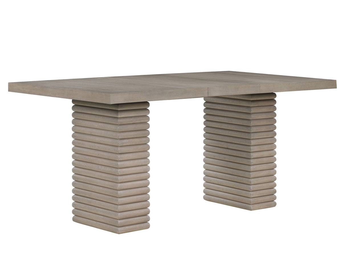 Lily Greige Counter Height Dining Set by Steve Silver at Eve Furniture