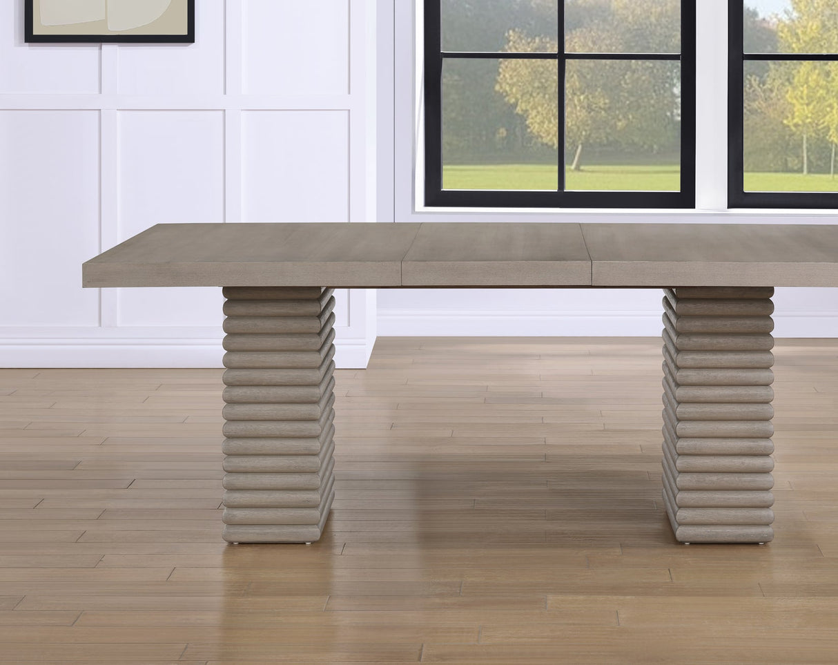 Lily Greige Dining Room Set by Steve Silver at Eve Furniture