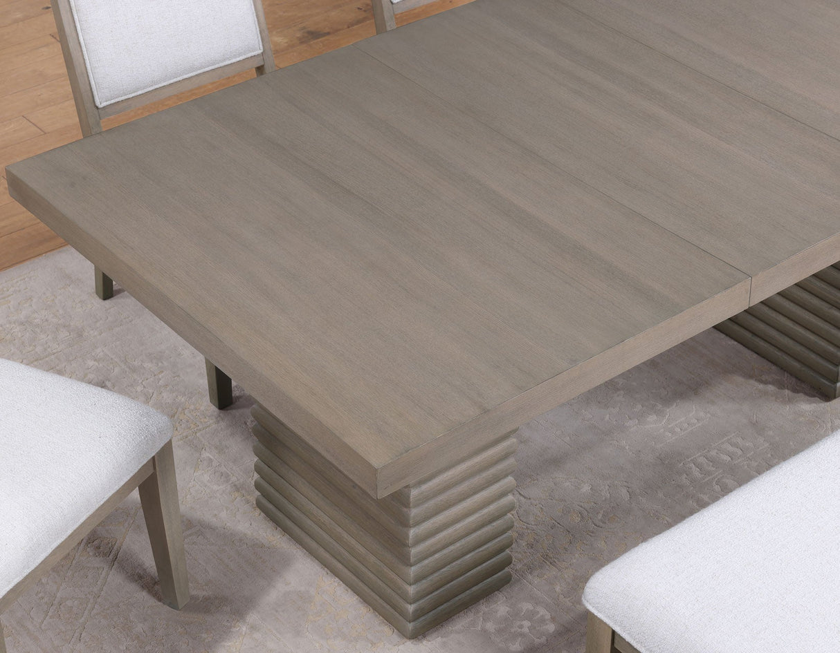 Lily Greige Dining Room Set by Steve Silver at Eve Furniture