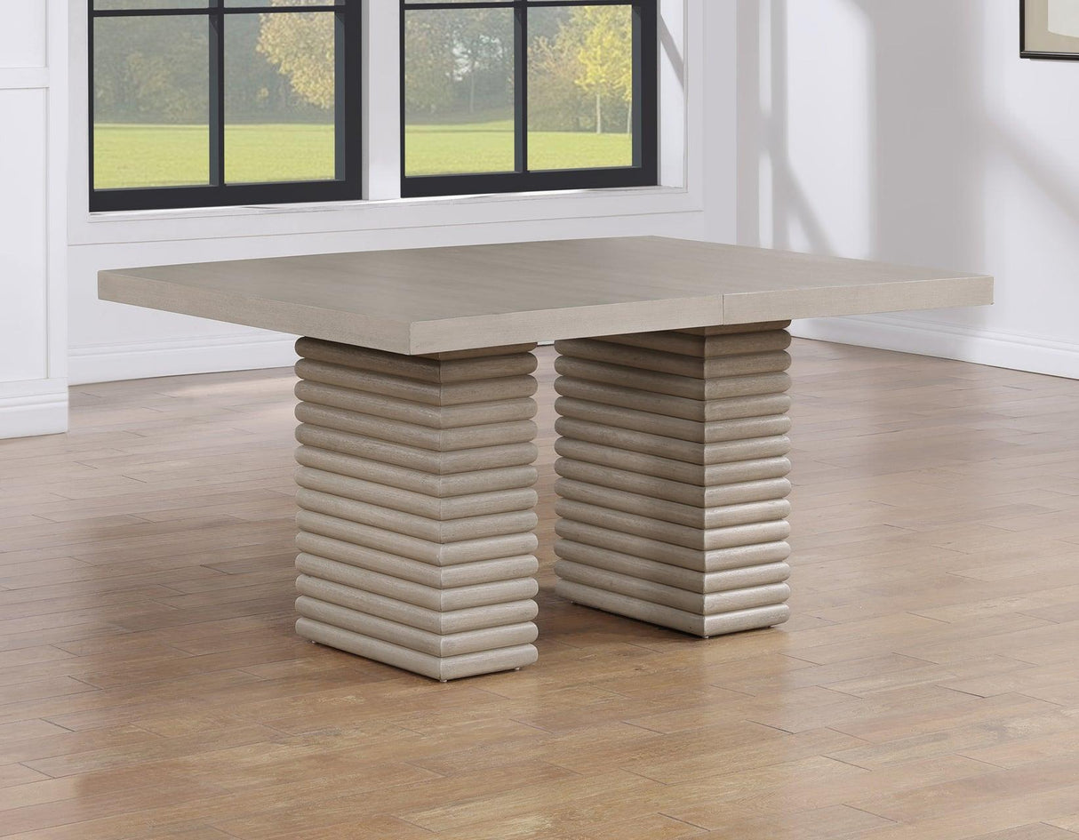 Lily 60-78″ Dining Table w/18-inch Leaf by Steve Silver at Eve Furniture