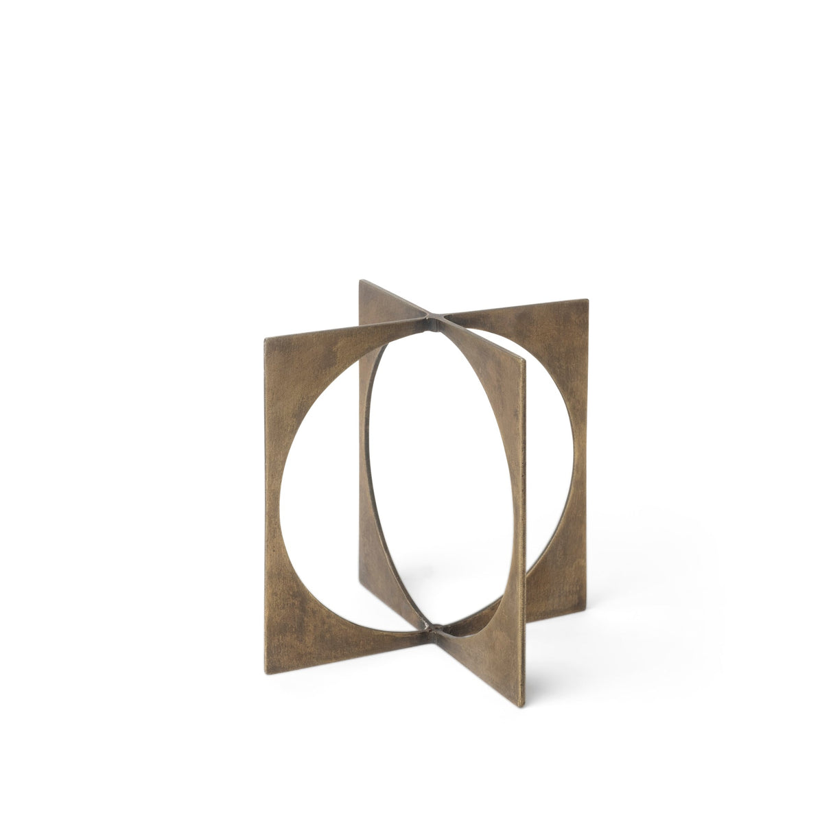 Lima I (Small) 6L x 6W Gold Geometric Decorative Object by Mercana at Eve Furniture