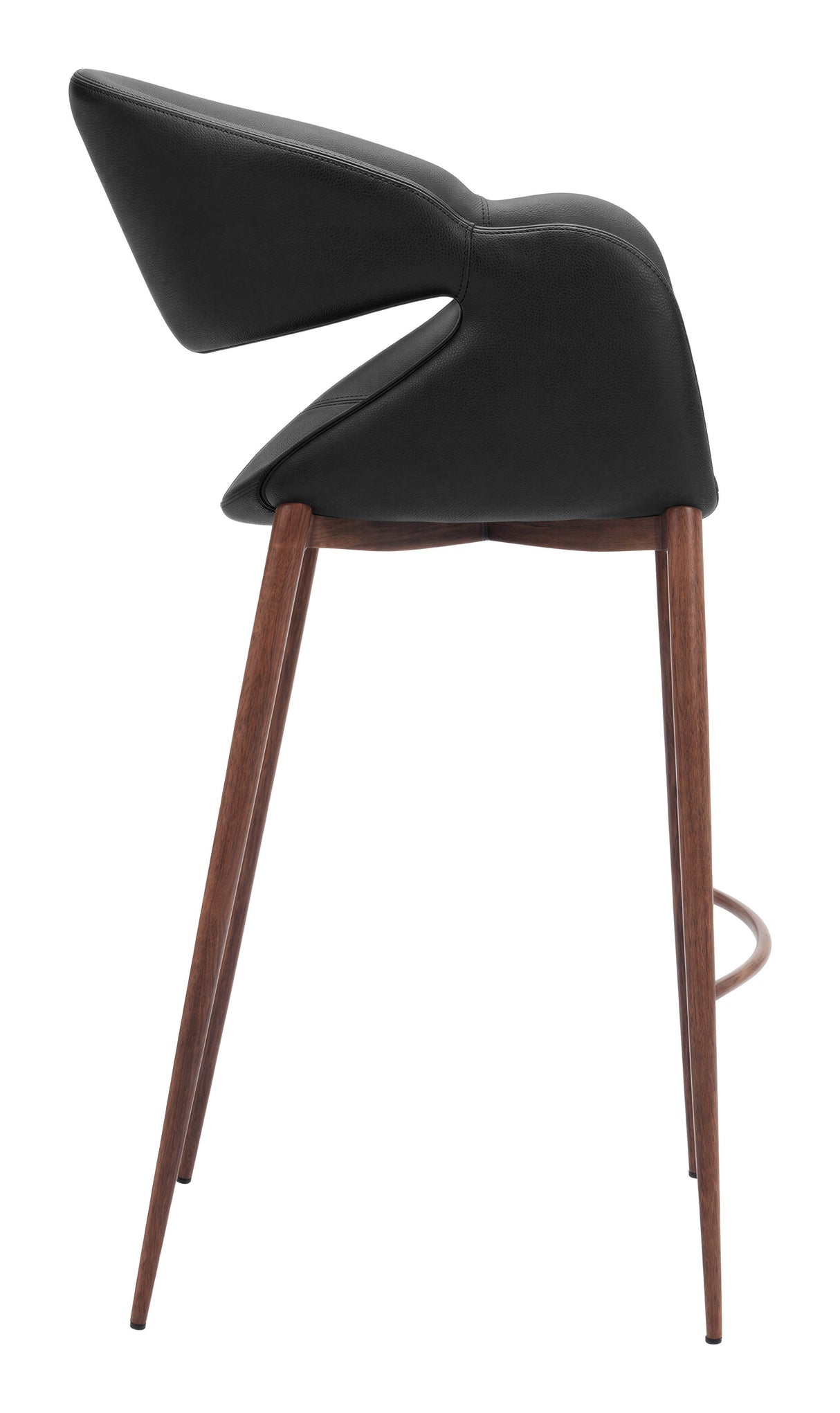 Limay Barstool Black & Walnut by Zuomod at Eve Furniture