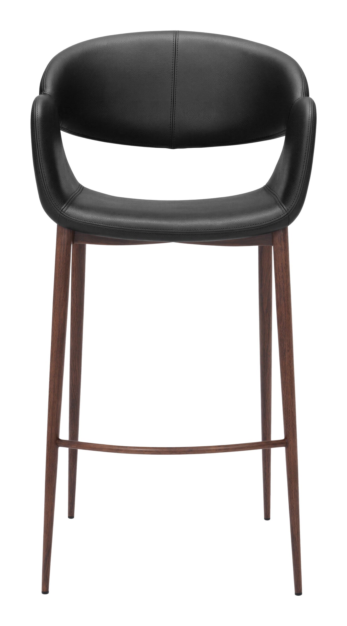 Limay Barstool Black & Walnut by Zuomod at Eve Furniture