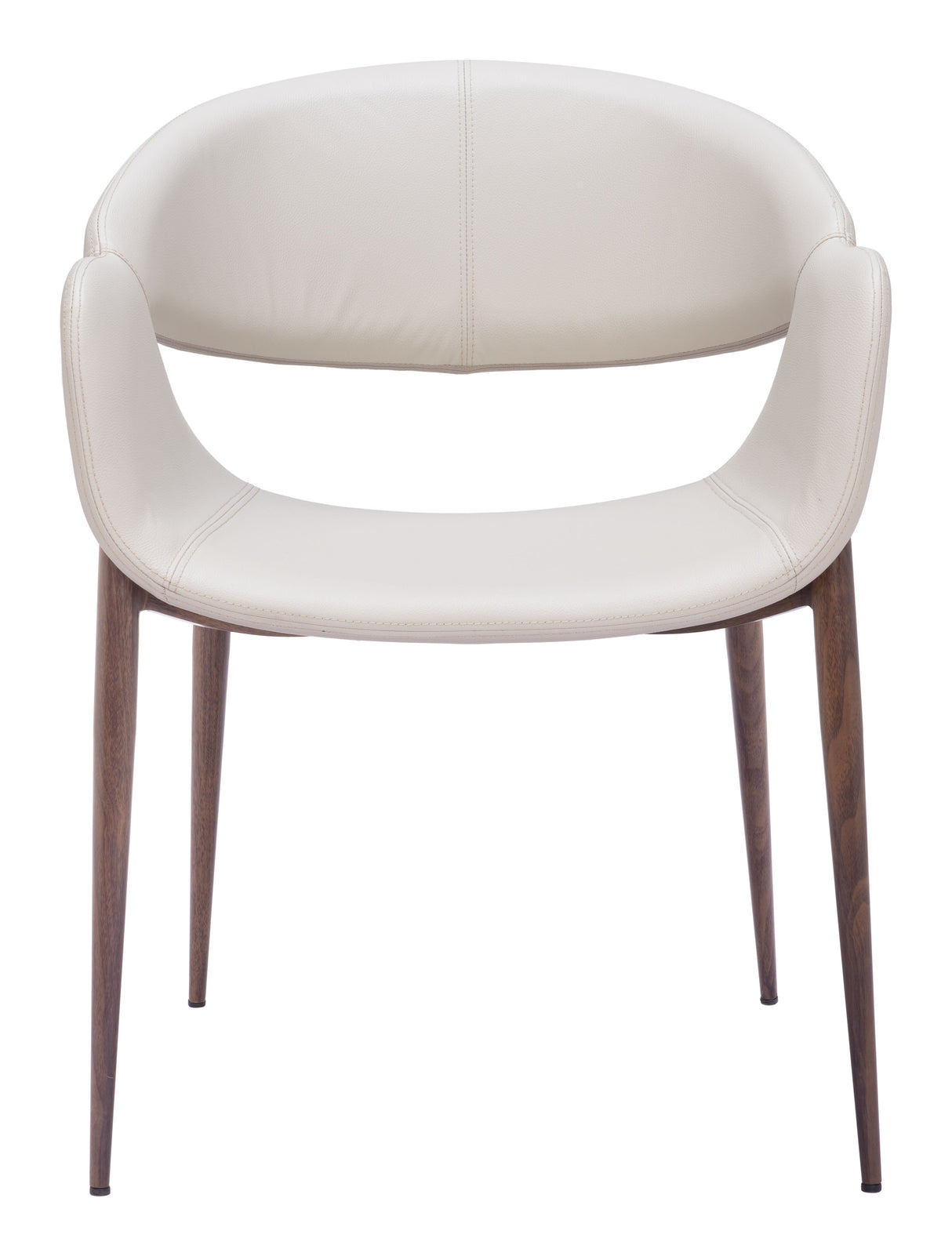 Limay Beige & Walnut Dining Chair (Set of 2) by Zuomod at Eve Furniture
