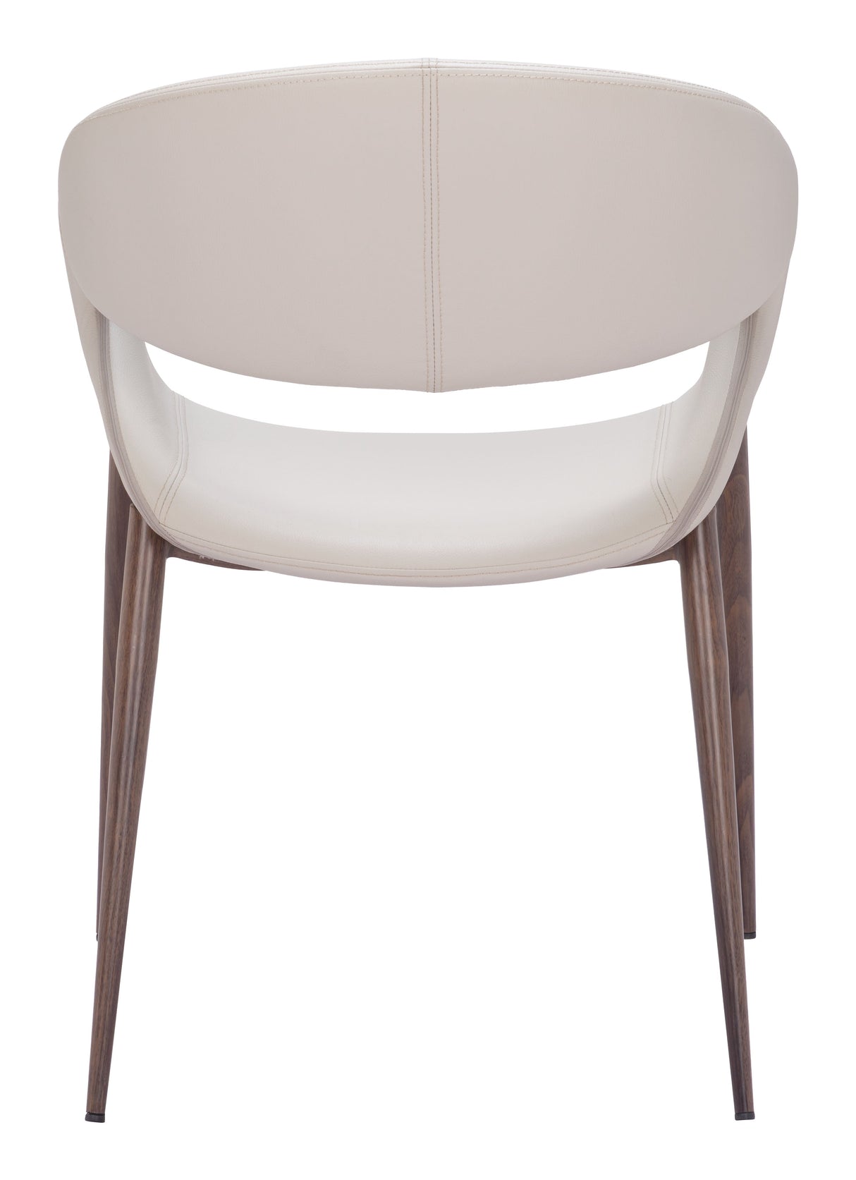 Limay Beige & Walnut Dining Chair (Set of 2) by Zuomod at Eve Furniture