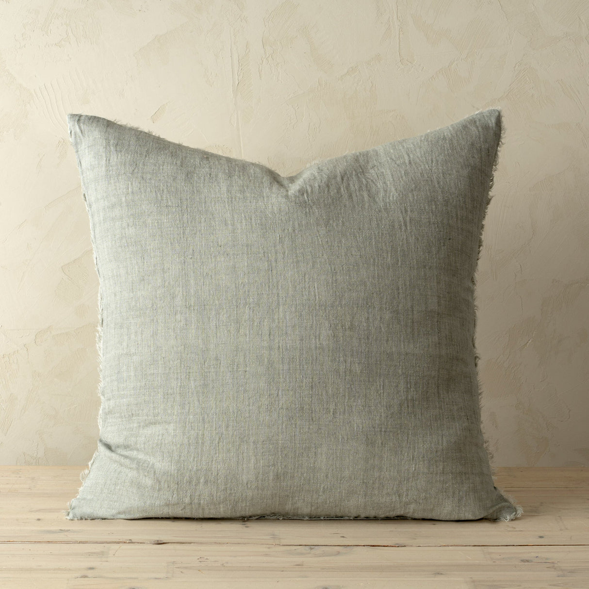 Lina Linen Pillow Flint Grey Cover w/Filler, Set of 2 by Mercana at Eve Furniture