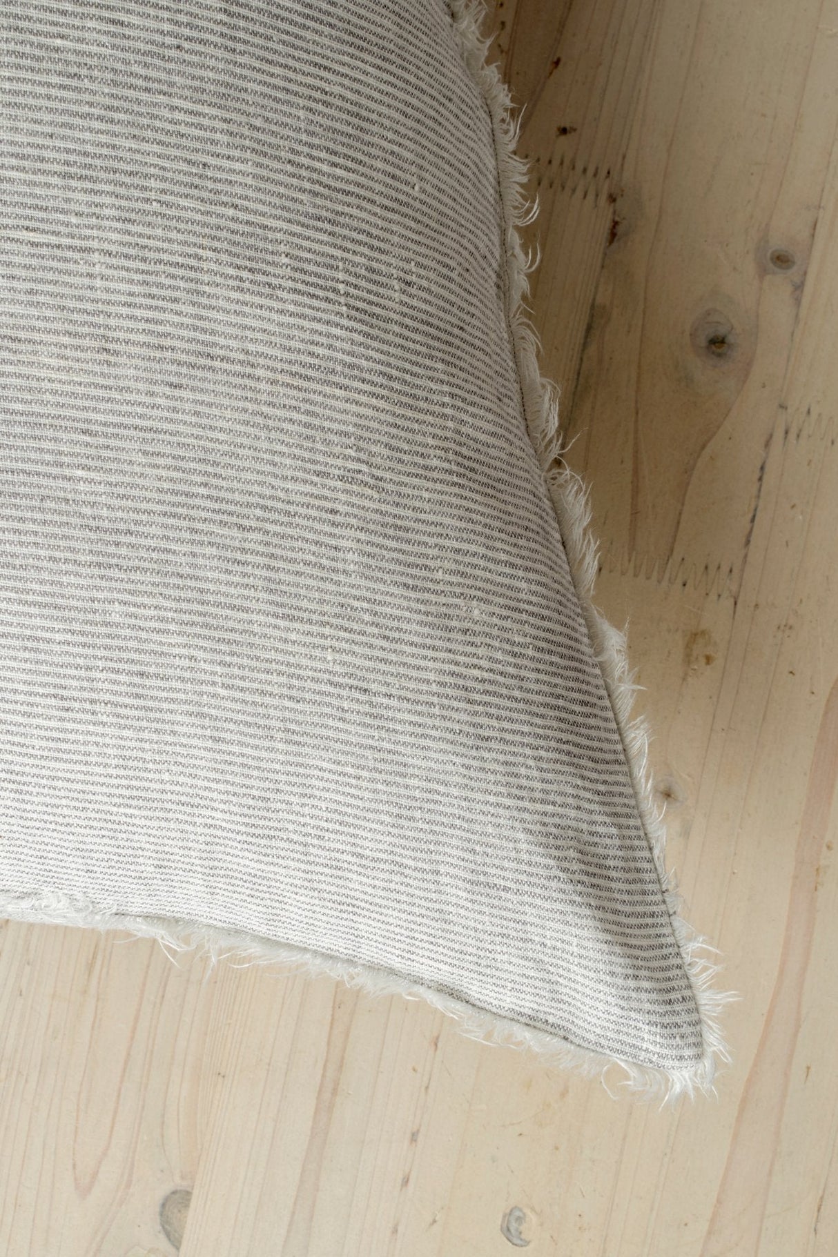 Lina Linen Pillow Grey Cover, Set of 2 by Mercana at Eve Furniture