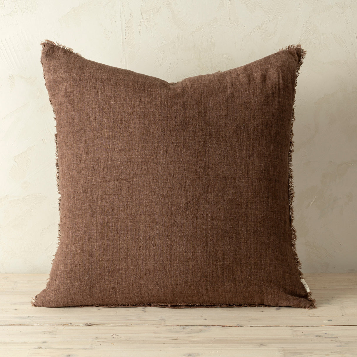 Lina Linen Pillow Mocha Cover, Set of 2 by Mercana at Eve Furniture