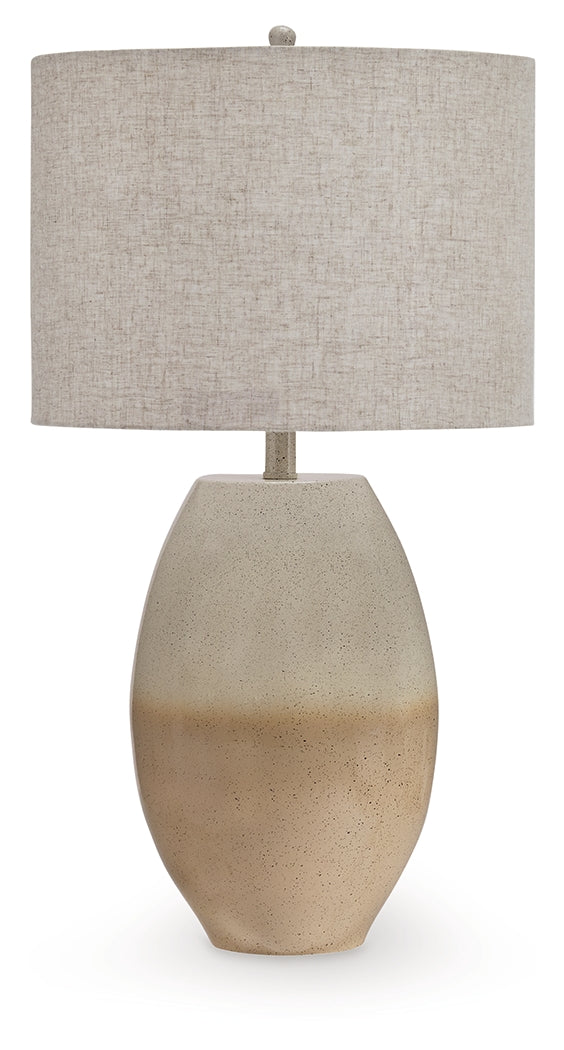 Linas Cream/Beige Table Lamp by ASHLEY FURNITURE at Eve Furniture