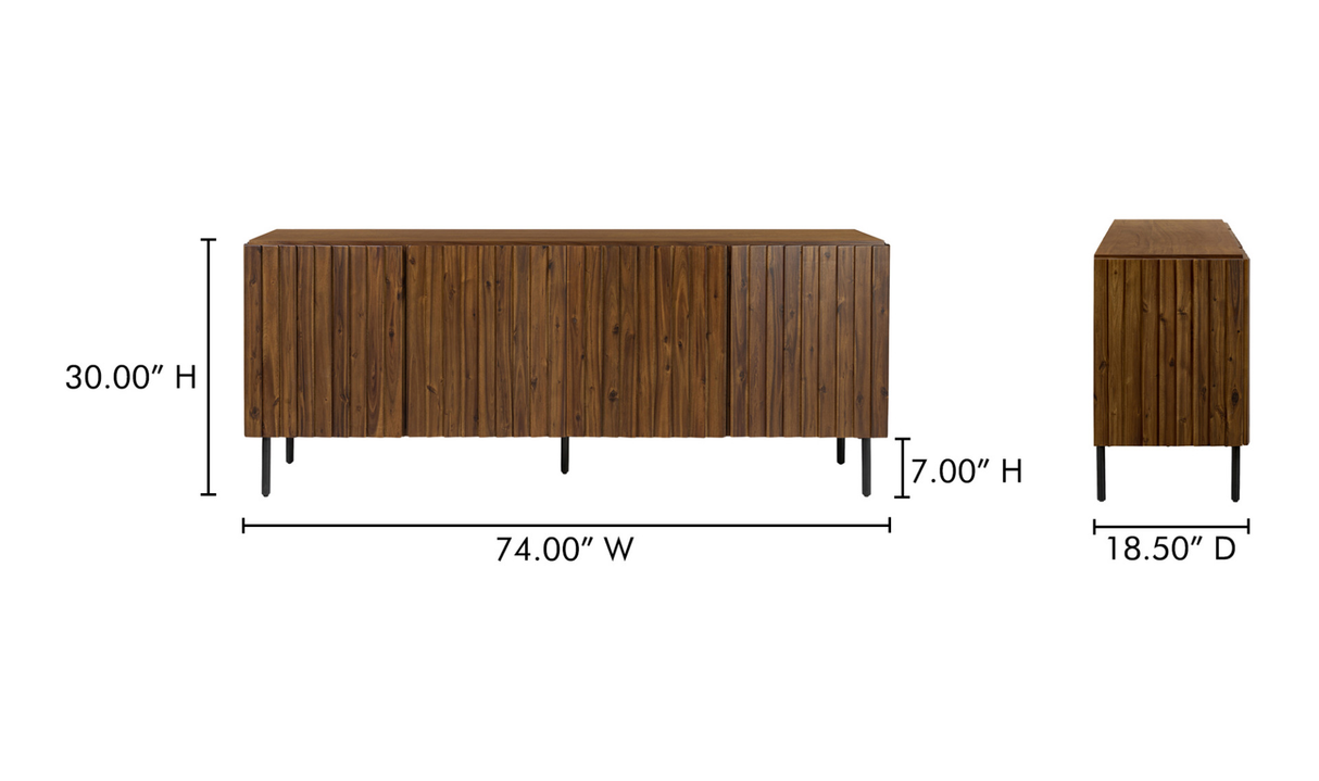 Lincoln Sideboard - Brown by Moe's Home at Eve Furniture
