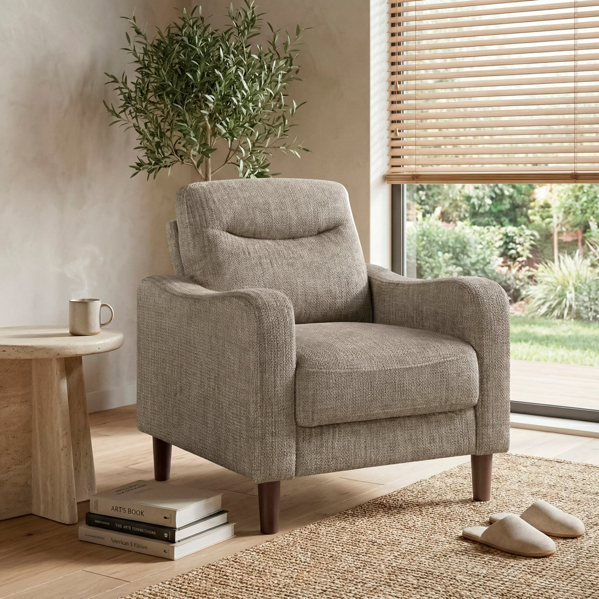 Linden Brown Chair by Homelegance at Eve Furniture