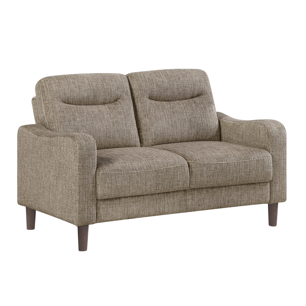Linden Brown Loveseat by Homelegance at Eve Furniture