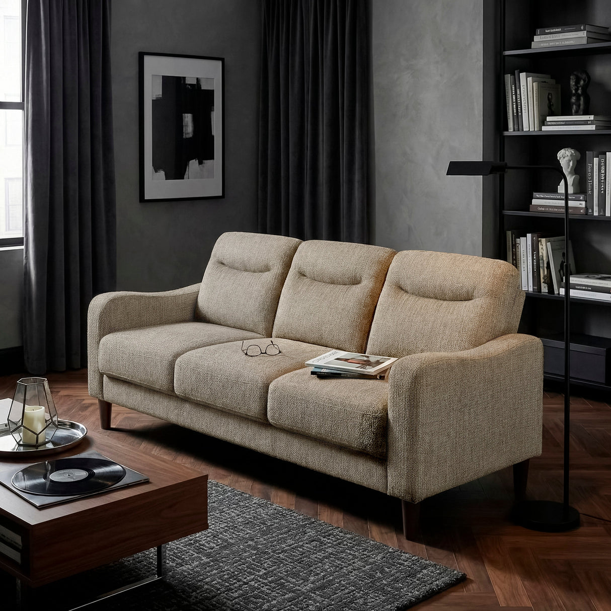 Linden Brown Loveseat by Homelegance at Eve Furniture