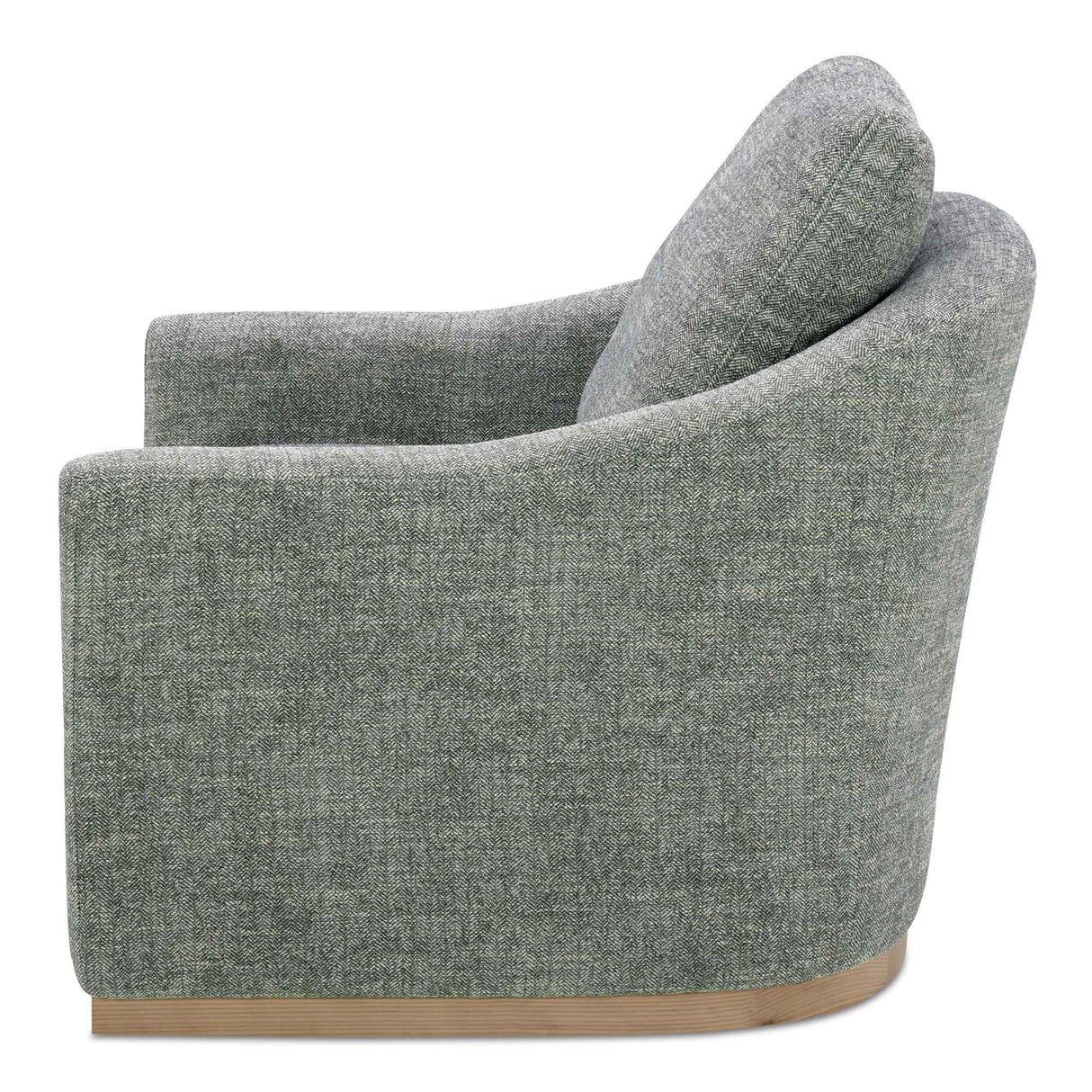 Linden Slated Moss Swivel Chair