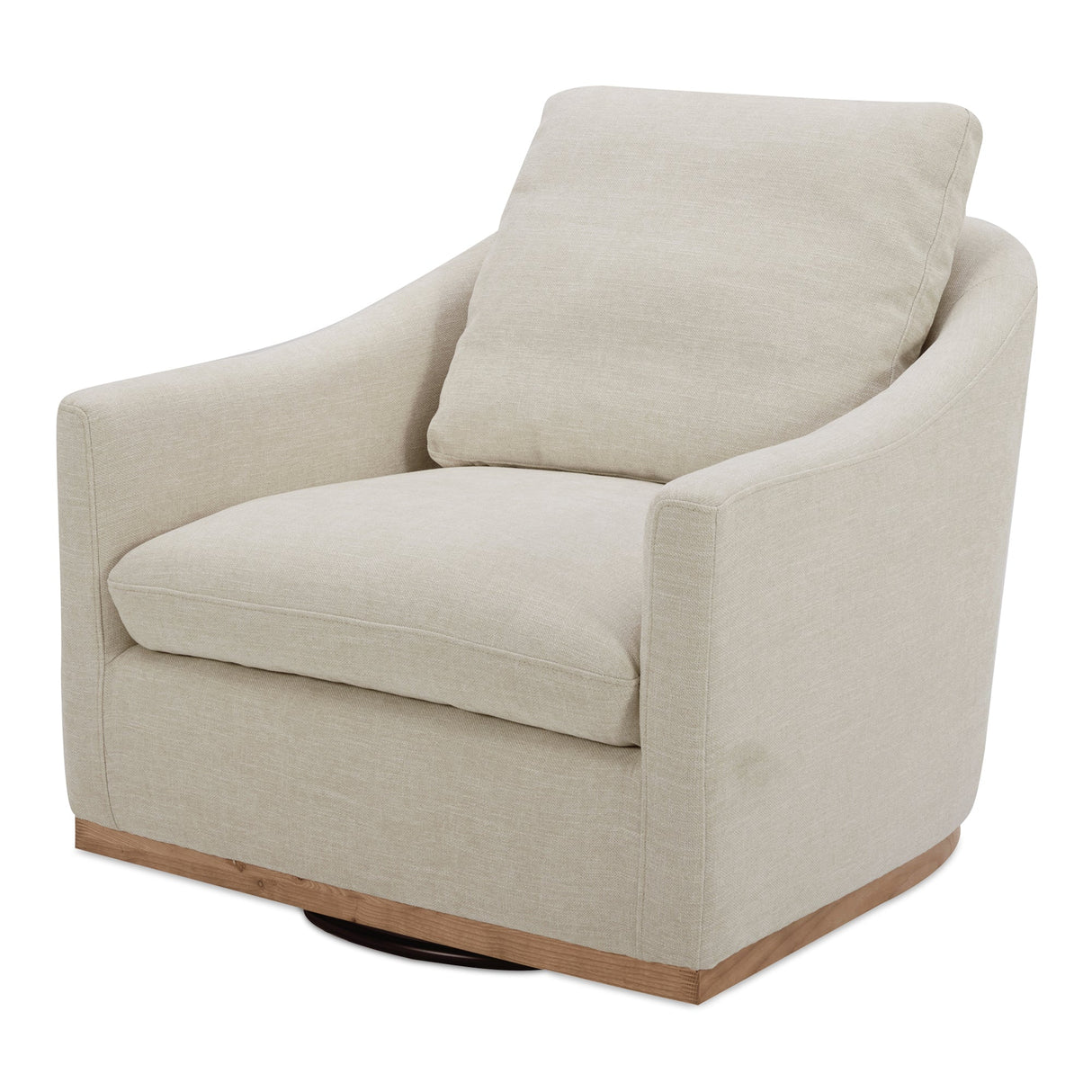 Linden Soft Beige Swivel Chair by MOES at Eve Furniture