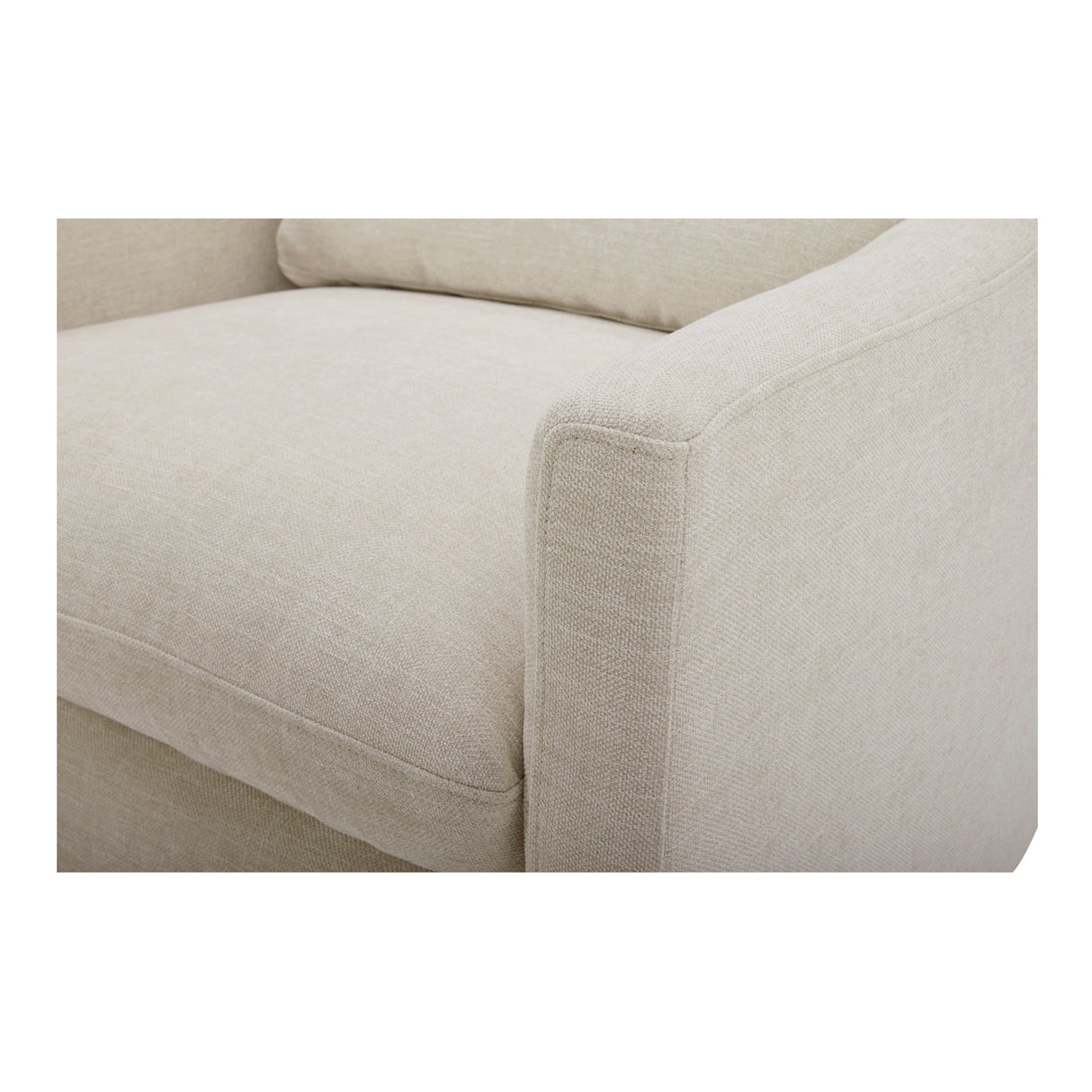 Linden Soft Beige Swivel Chair by MOES at Eve Furniture