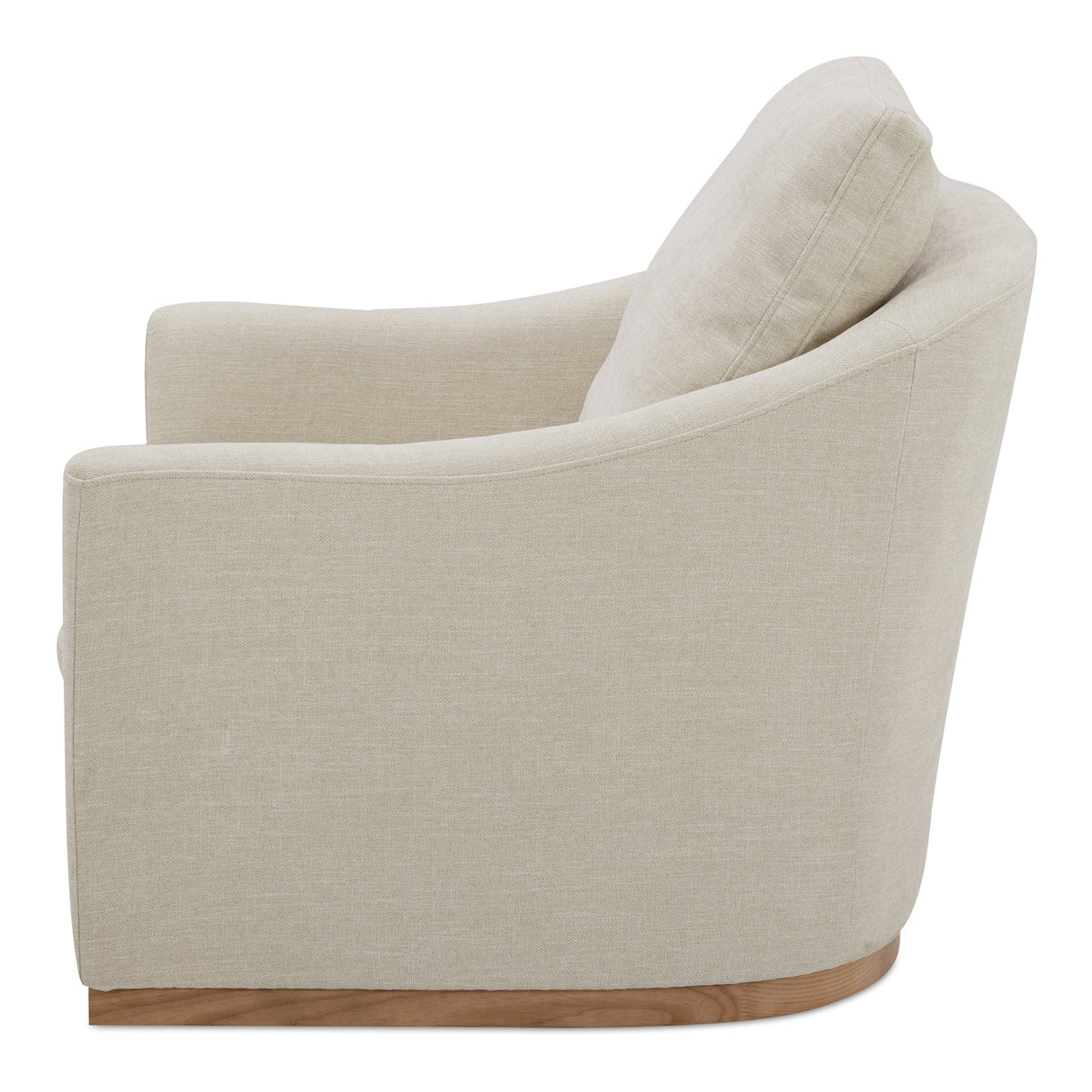 Linden Soft Beige Swivel Chair by Moe's Home at Eve Furniture