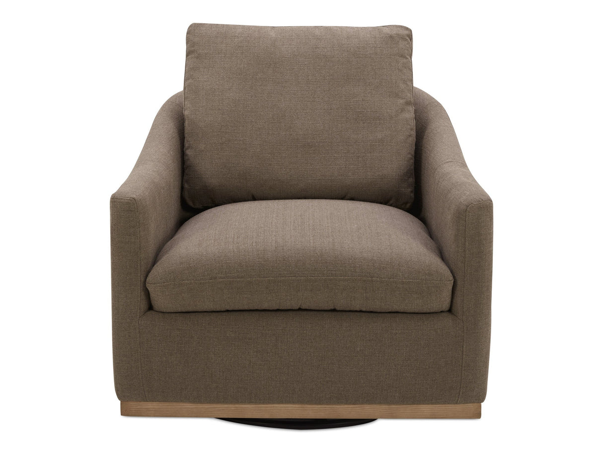 Linden Soft Taupe Swivel Chair by MOES at Eve Furniture