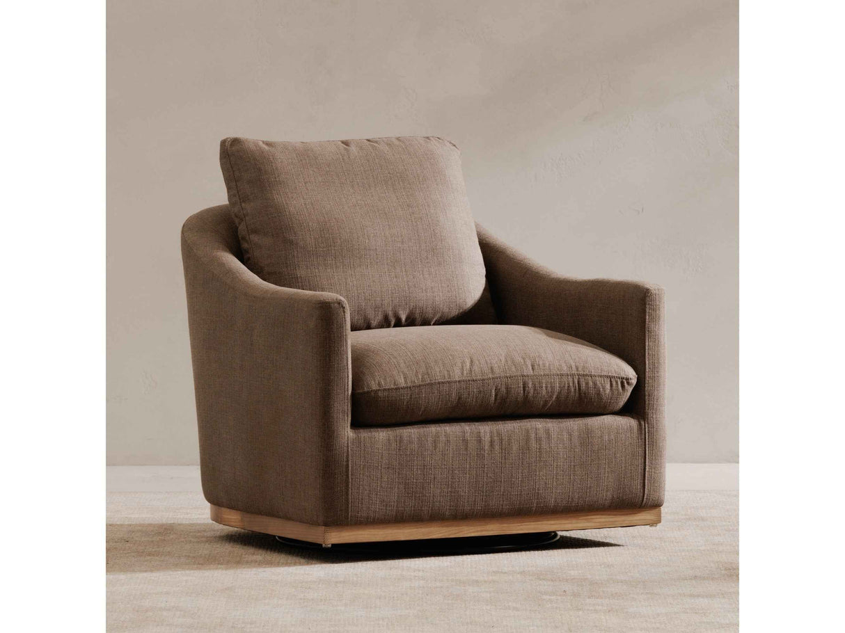 Linden Soft Taupe Swivel Chair