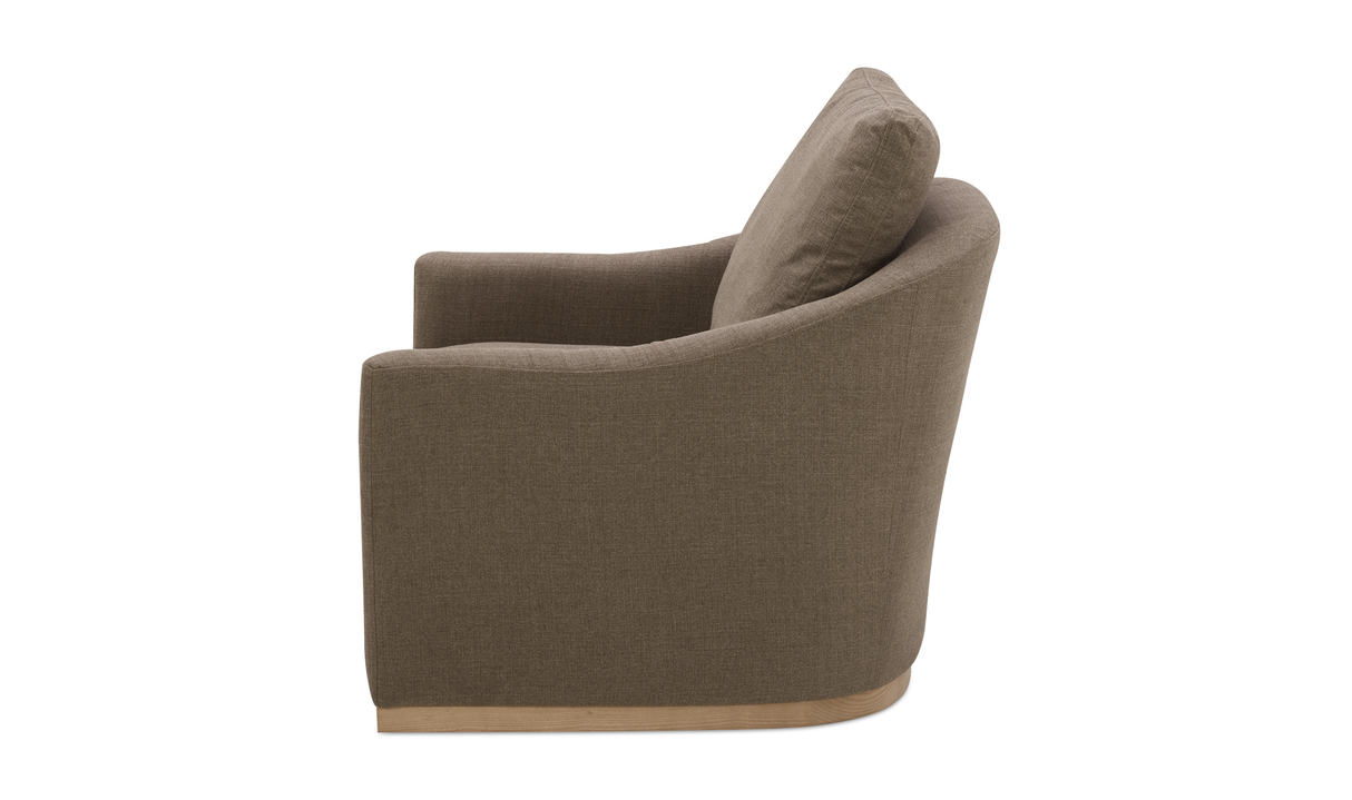 Linden Swivel Chair Soft Taupe by Moe's Home at Eve Furniture