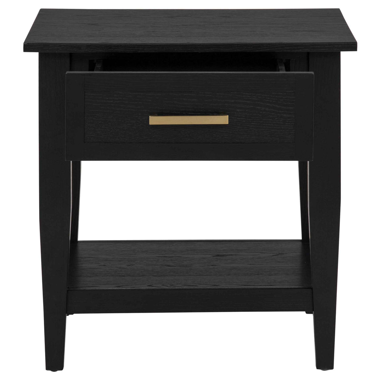 Lindenton Black 1-drawer Wood Occasional Side End Table by Coaster at Eve Furniture