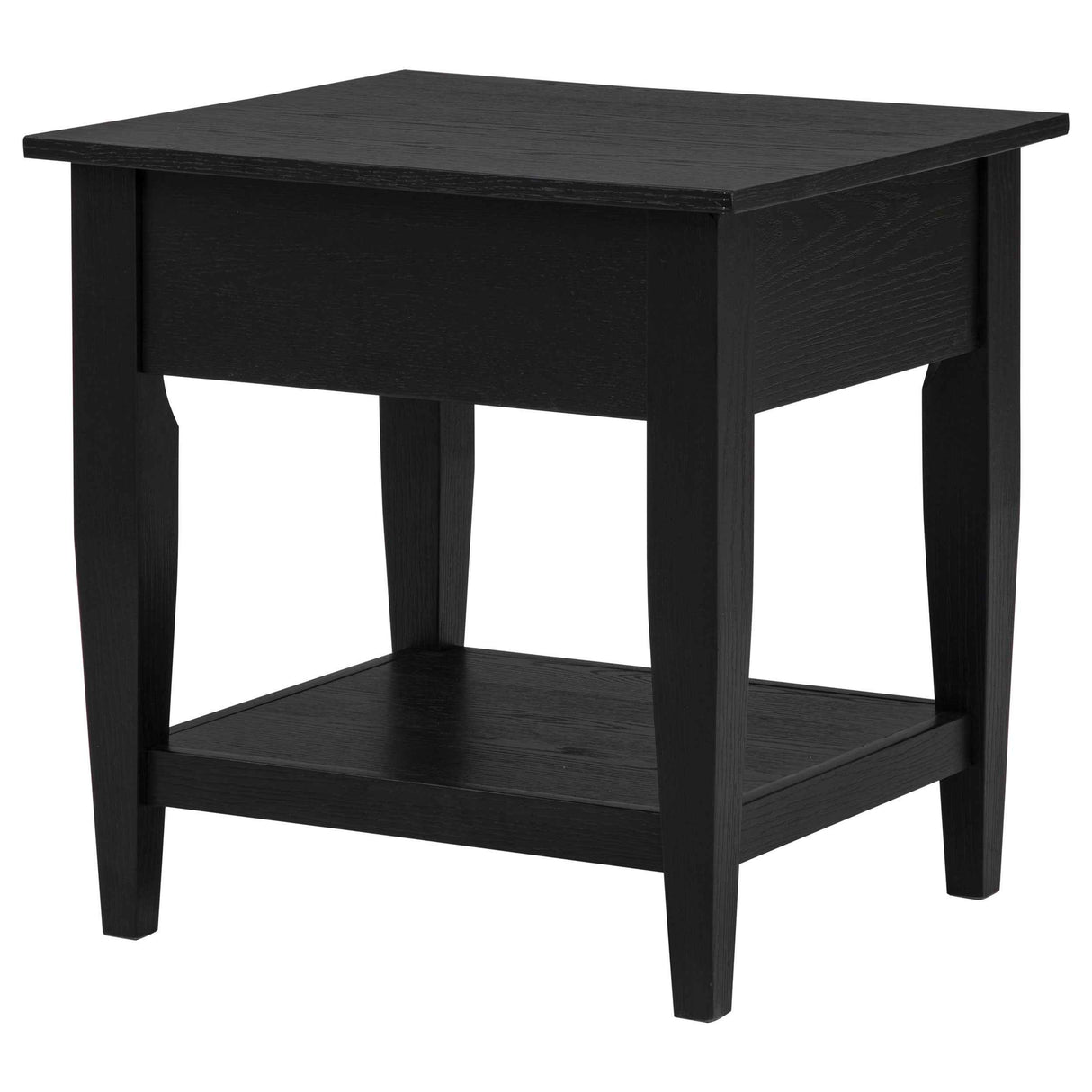 Lindenton Black 1-drawer Wood Occasional Side End Table by Coaster at Eve Furniture