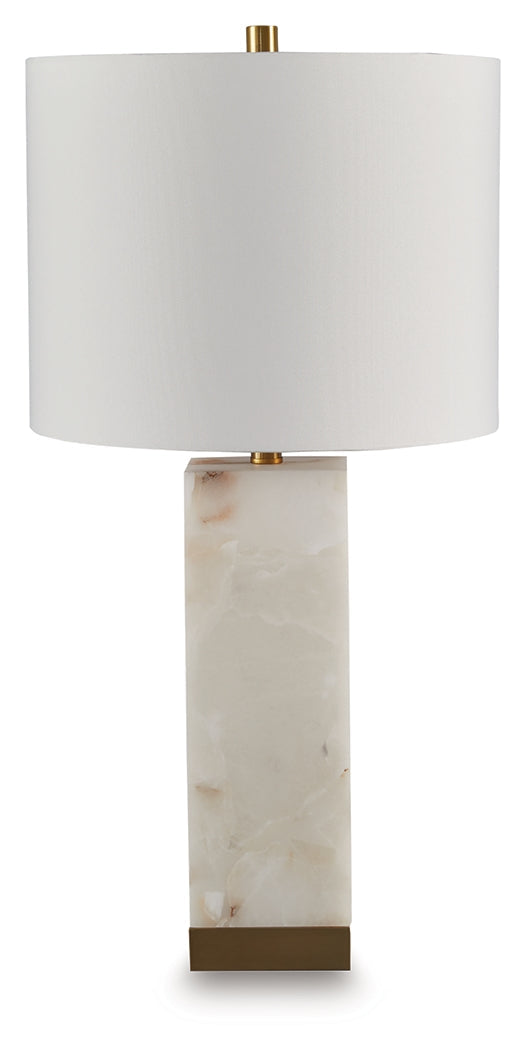 Linderfield White/Gold Finish Table Lamp by Ashley at Eve Furniture