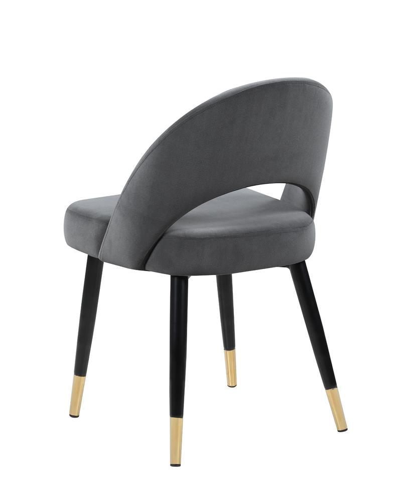 Lindsey Gray Arched Back Upholstered Side Chairs, Set of 2 by Coaster at Eve Furniture