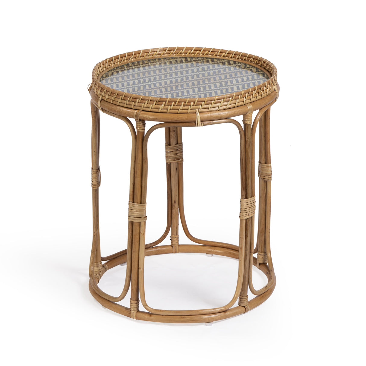 Lindy Rattan Side Table by TOV Furniture at Eve Furniture