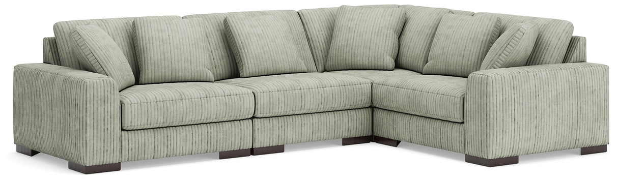 Lindyn Fog 4-Piece Sectional by Ashley at Eve Furniture